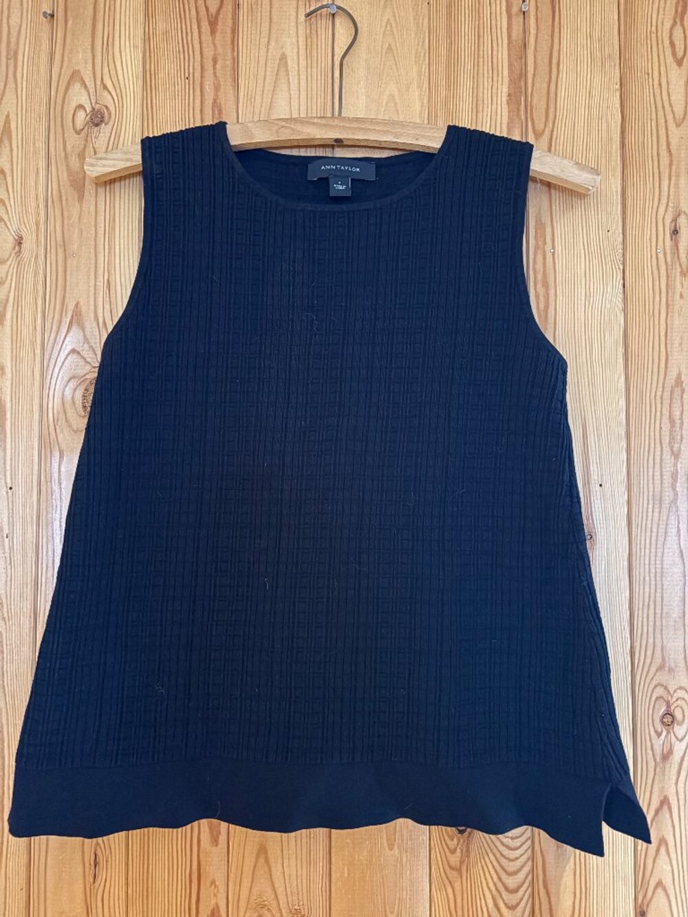 Whimsygoth Y2K Ann Taylor Knit Black Tank